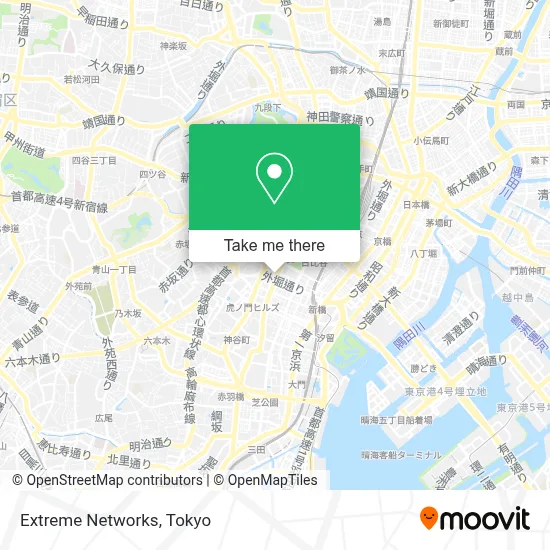 Extreme Networks map