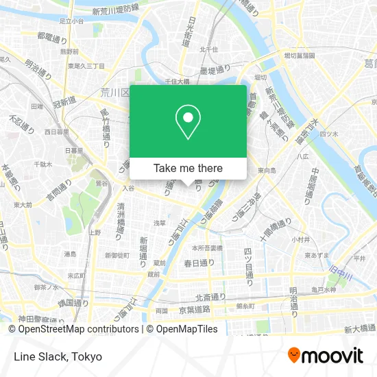 Line Slack map