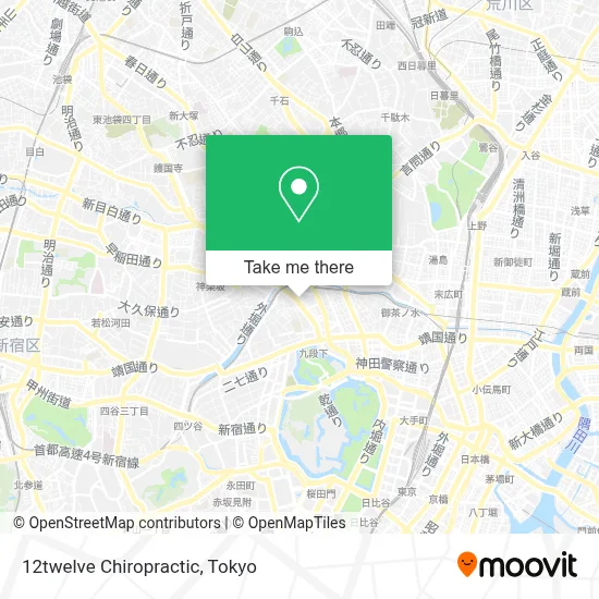 12twelve Chiropractic map