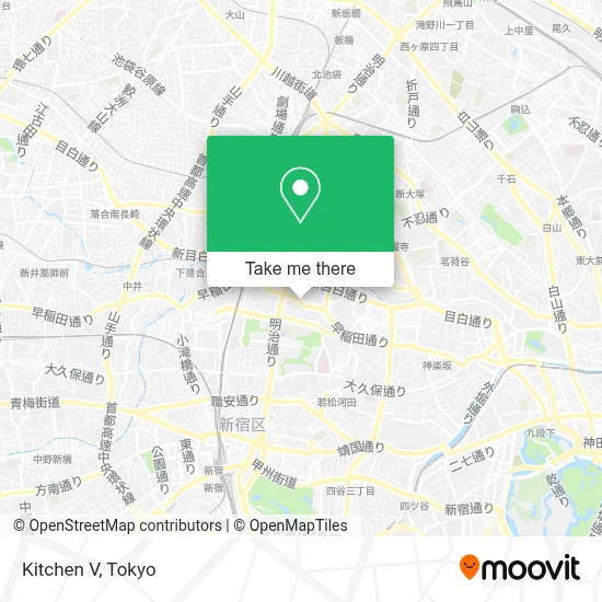 Kitchen V map