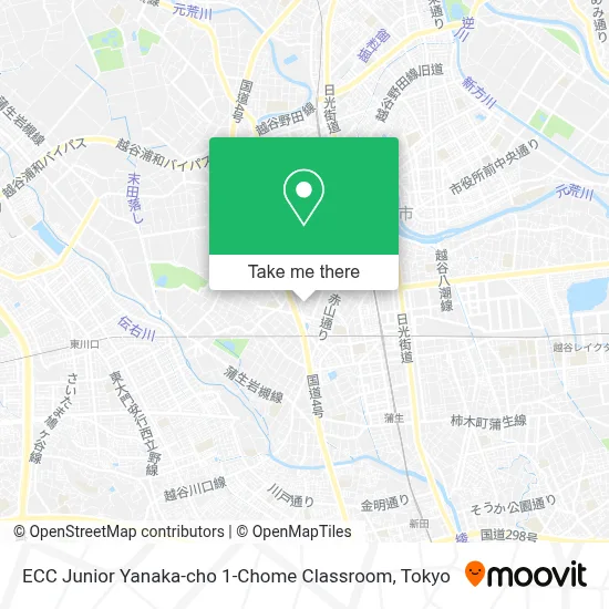 ECC Junior Yanaka-cho 1-Chome Classroom map