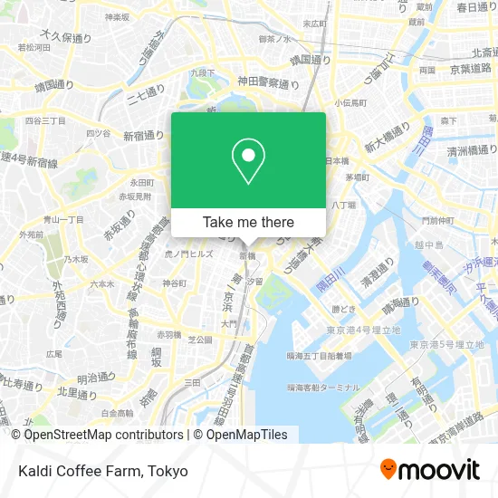 Kaldi Coffee Farm map