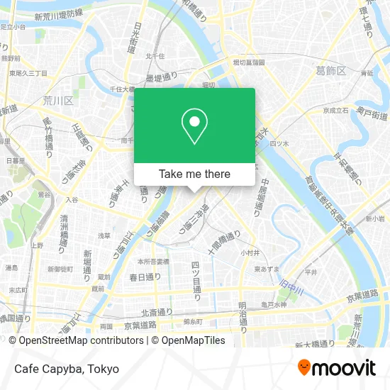 Cafe Capyba map