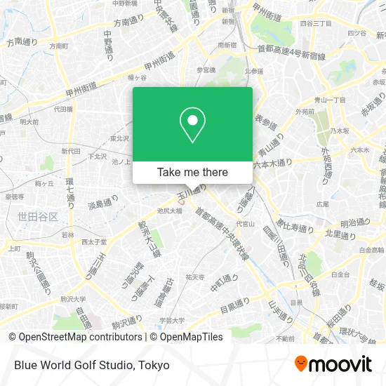 Blue World Golf Studio map