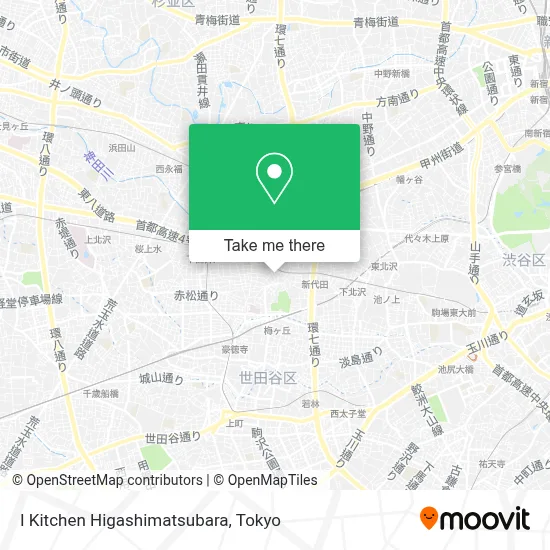I Kitchen Higashimatsubara map