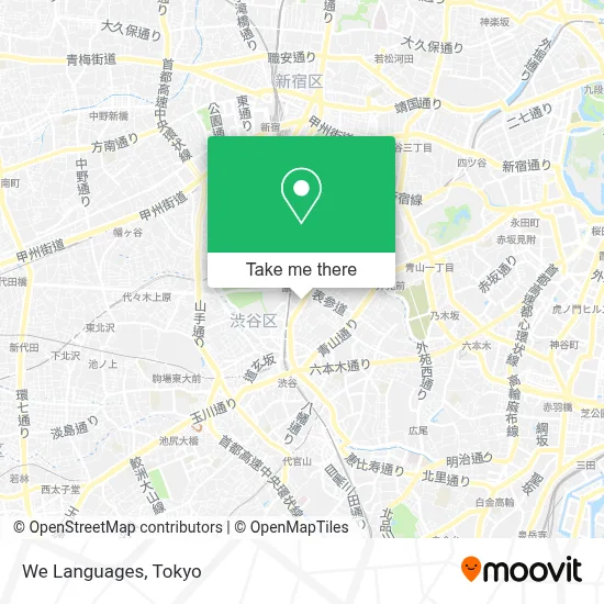 We Languages map