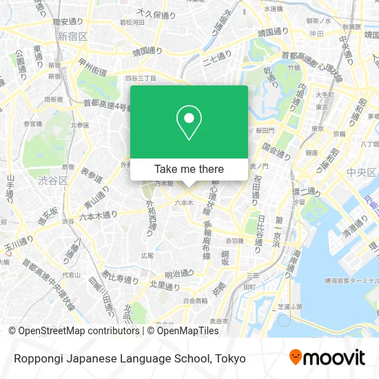 Roppongi Japanese Language School map