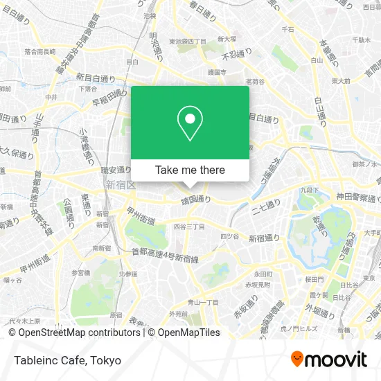 Tableinc Cafe map