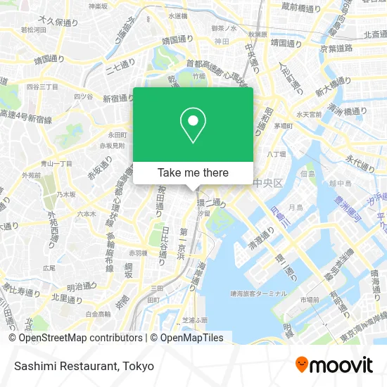 Sashimi Restaurant map
