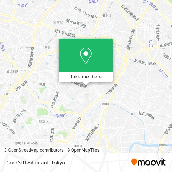 Coco's Restaurant map