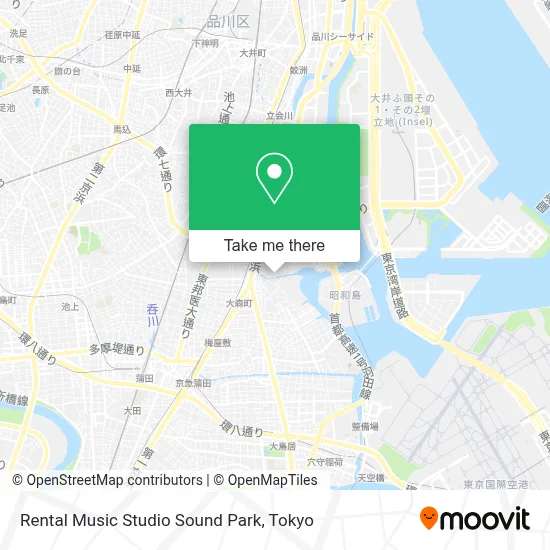 Rental Music Studio Sound Park map