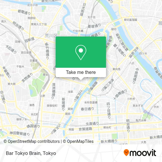 Bar Tokyo Brain map