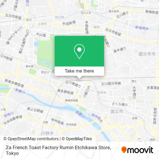 Za French Toast Factory Rumin Etchikawa Store map