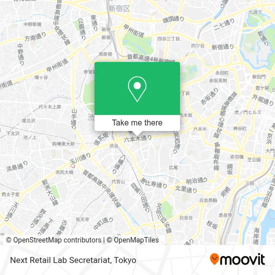 Next Retail Lab Secretariat map