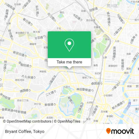 Bryant Coffee map