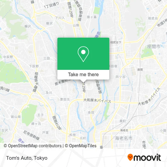 Tom's Auto map