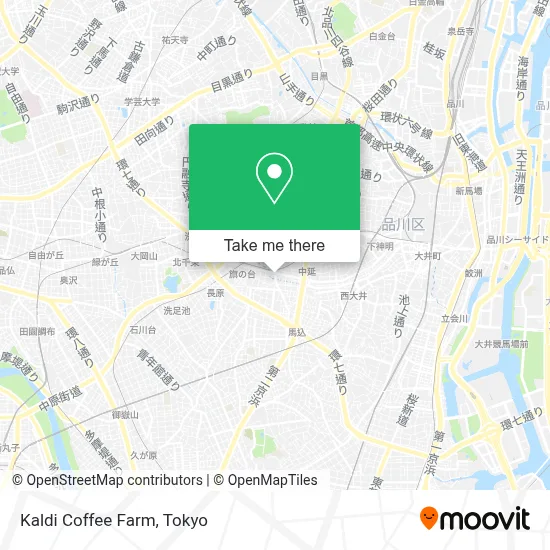 Kaldi Coffee Farm map