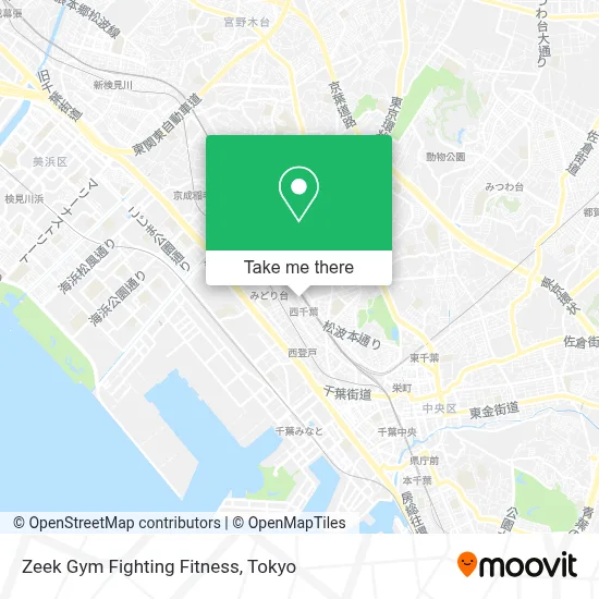Zeek Gym Fighting Fitness map