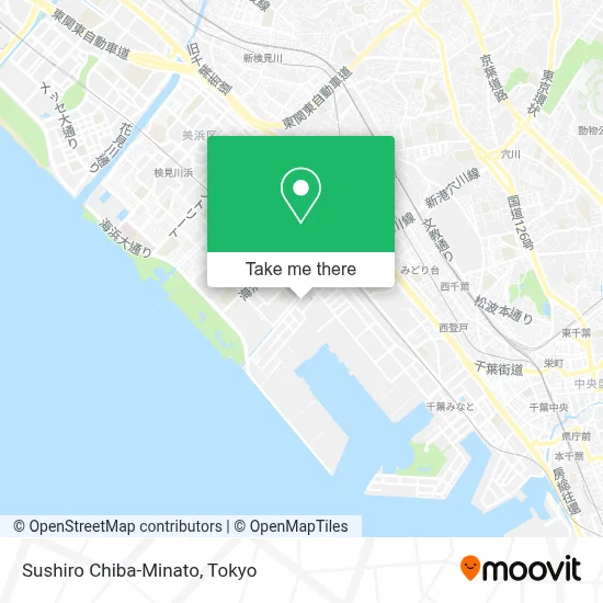 Sushiro Chiba-Minato map