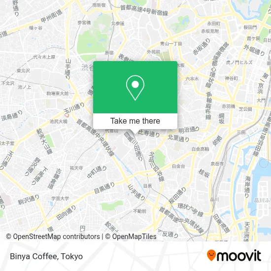 Binya Coffee map