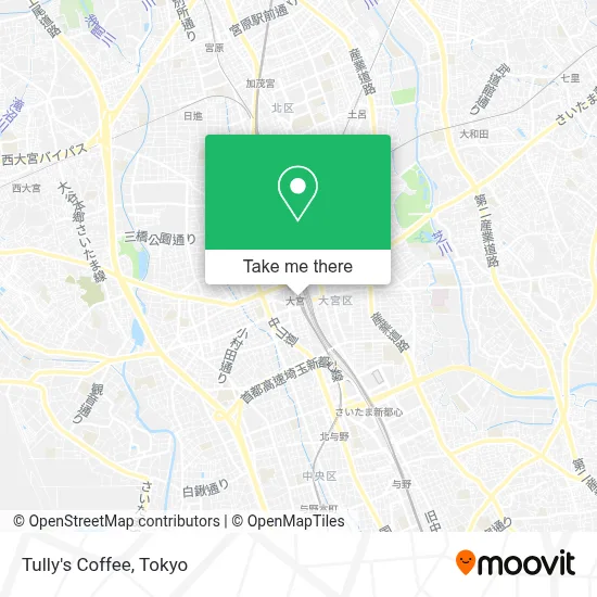 Tully's Coffee map