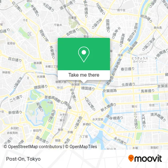 Post-On map