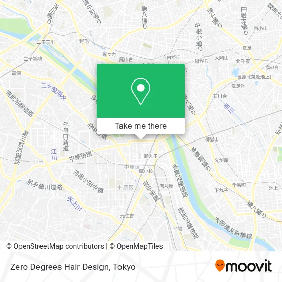 Zero Degrees Hair Design map