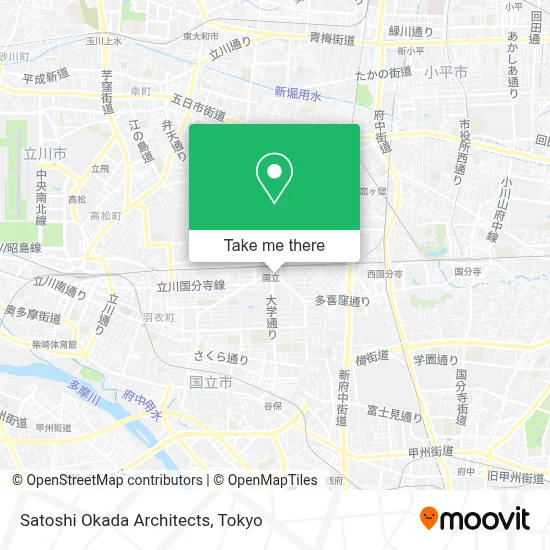Satoshi Okada Architects map