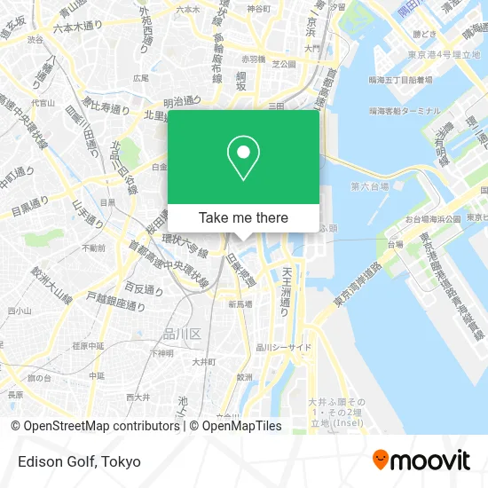 Edison Golf map