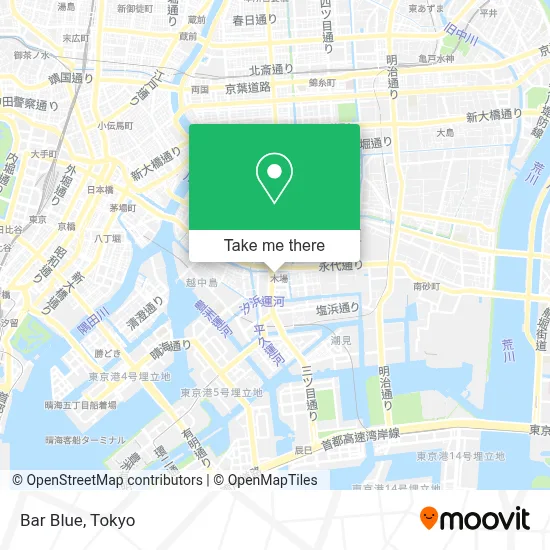 Bar Blue map