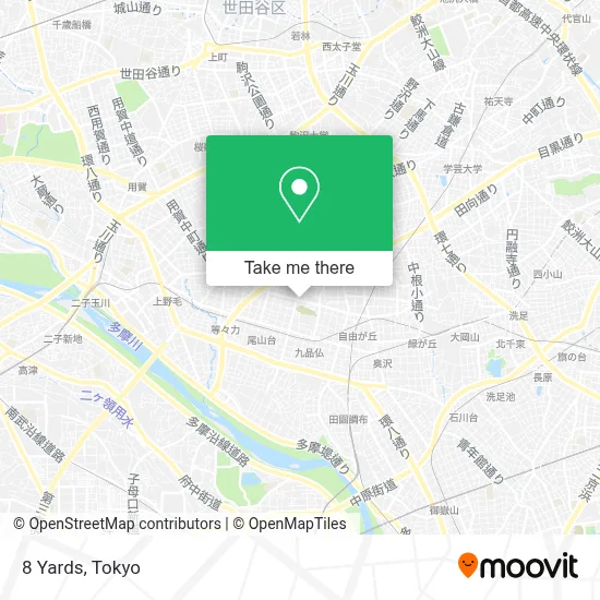 8 Yards map