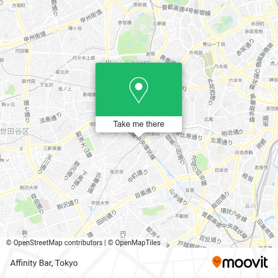 Affinity Bar map