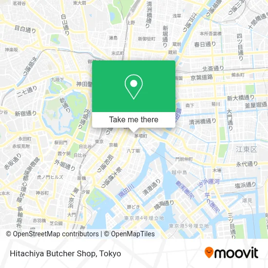 Hitachiya Butcher Shop map