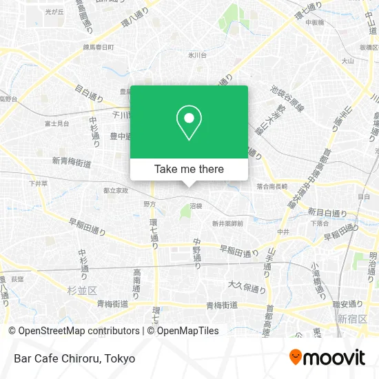 Bar Cafe Chiroru map