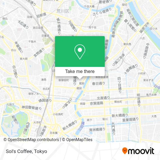 Sol's Coffee map