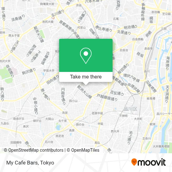 My Cafe Bars map