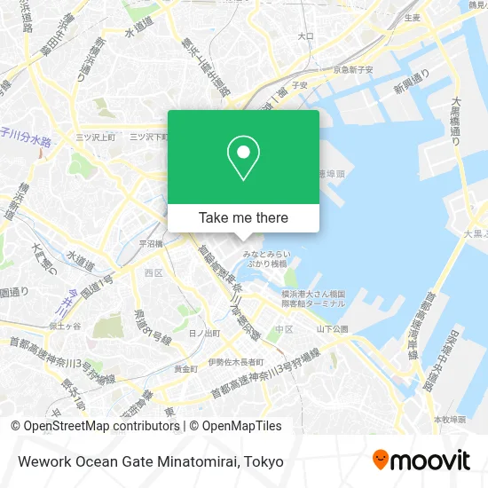 Wework Ocean Gate Minatomirai map