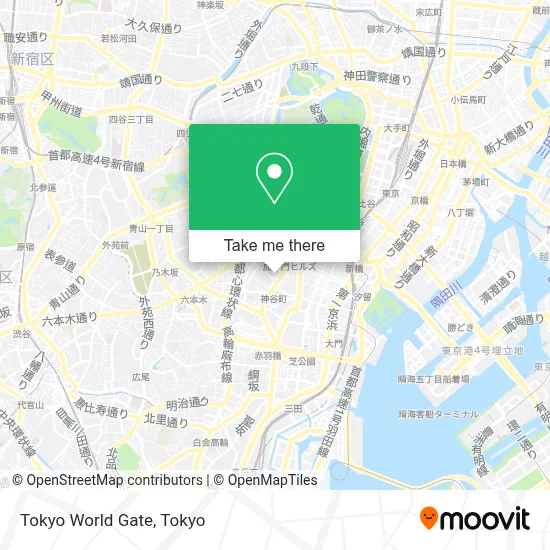 Tokyo World Gate map