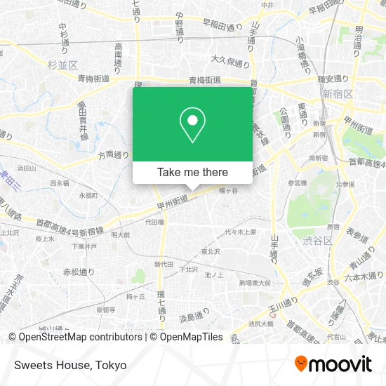 Sweets House map