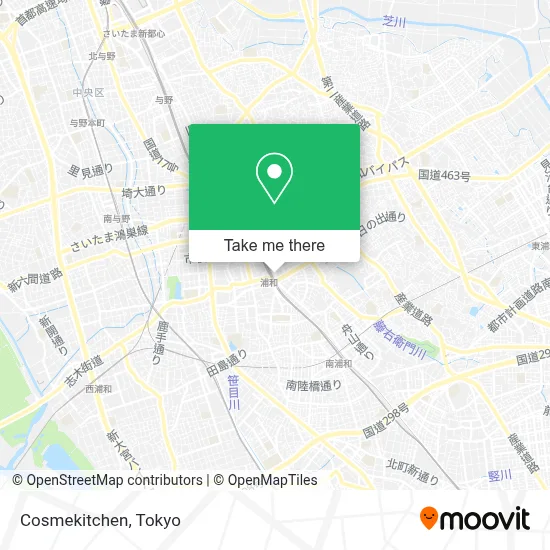 Cosmekitchen map