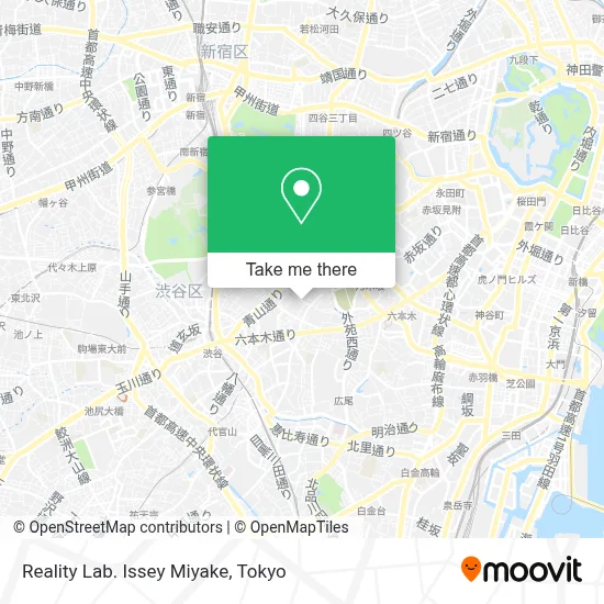 Reality Lab. Issey Miyake map