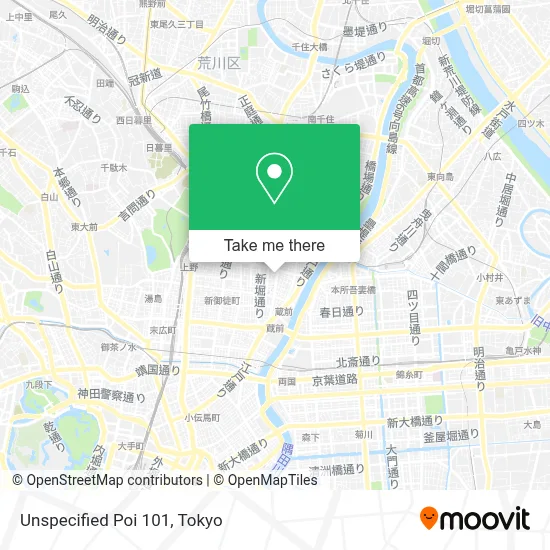 Unspecified Poi 101 map