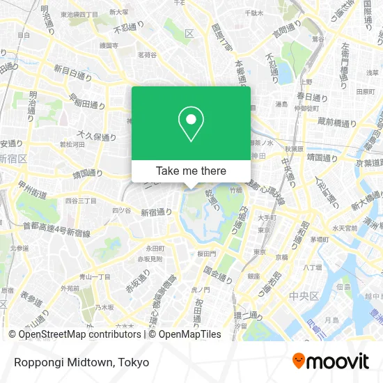 Roppongi Midtown map