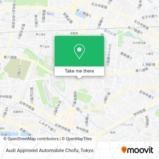 Audi Approved Automobile Chofu map
