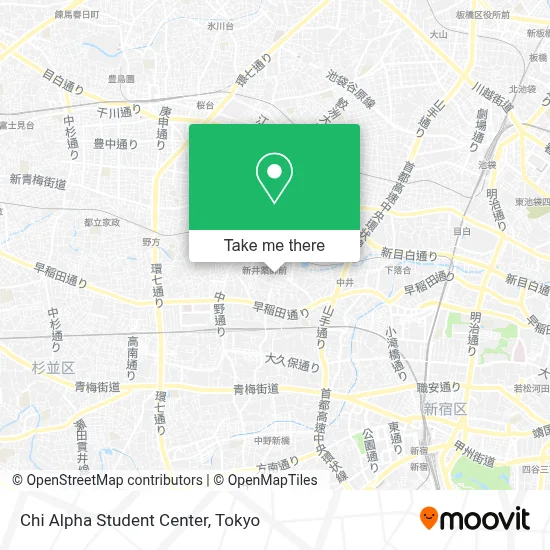 Chi Alpha Student Center map