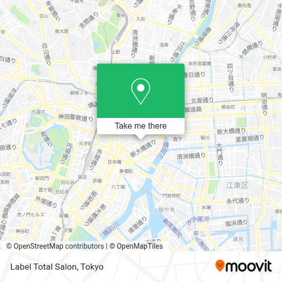 Label Total Salon map