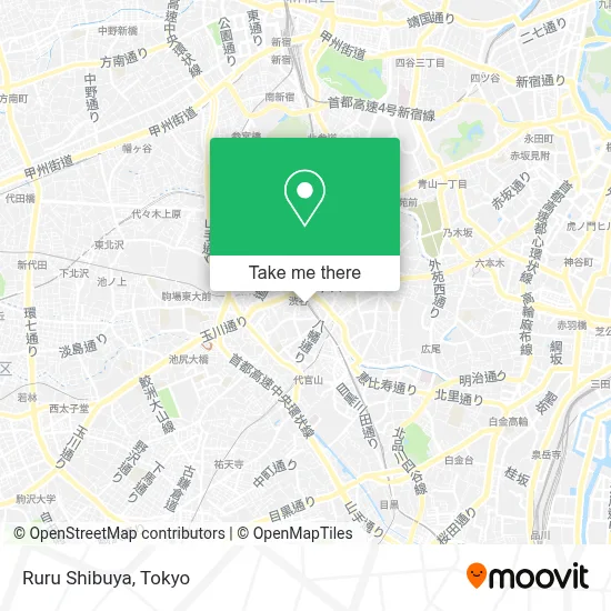 Ruru Shibuya map