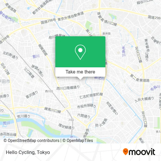 Hello Cycling map