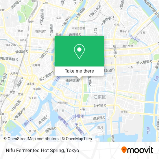 Nifu Fermented Hot Spring map