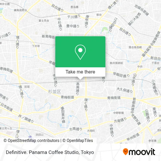 Definitive. Panama Coffee Studio map